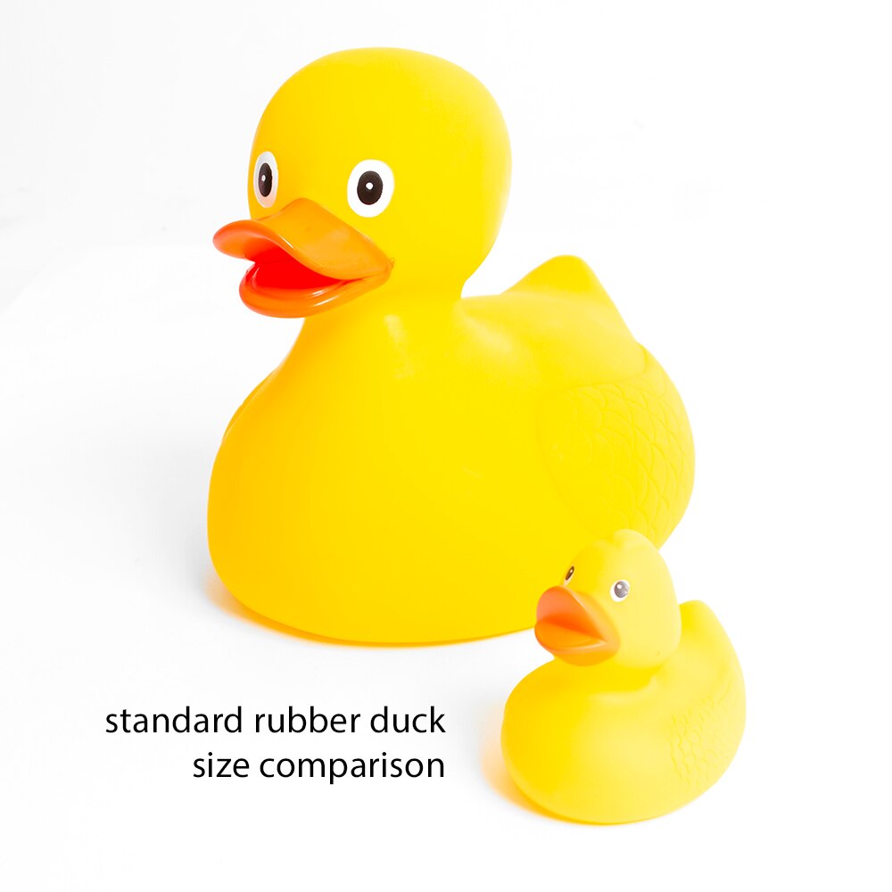 Ducks Spirit, Toysmith, Yellow, Rubber Duck, Gifts, Kids, 8", Extra Large, 8.5", 6700